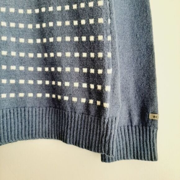 COLUMBIA / Fair Isle Intarsia Snowflake Knit Sweater Women's Sz M - Picture 4 of 10